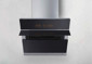 MODA Germany Stainless Steel Kitchen Chimney With Black Glass - Petra 60