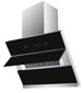 MODA Germany Kitchen Chimney With Gesture Control Stainless Steel Black Glass - Petra NEX 60