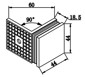 Bracket for 90° Wall to Glass connector