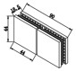 Bracket for 180° Glass to Glass connector