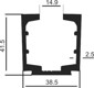 Aluminium Single Sliding Track - MGST-101