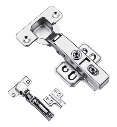 Economy Series Slow Motion Hinge With Four Hole Mounting Plate For Door Thickness 16 -19 Mm