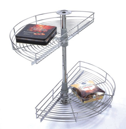 ½ Round Carousel Wire Basket Stainless Steel