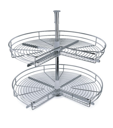 ¾ Carousel Wire Basket Stainless Steel