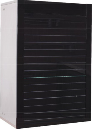 BLACK GLASS ROLLING SHUTTER