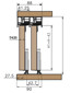 Dual soft closing Sliding Door System - 604