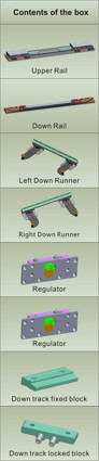 Inline Sliding Door System - Dual soft close