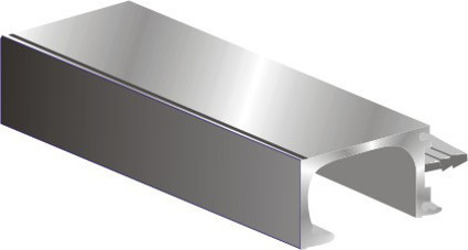 35 mm G-Handle Profile with end-cap 19mm door