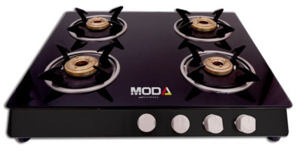 4 Burner Black Coated Cooktop 60cm