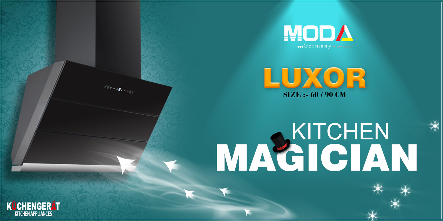 Buy MODA Germany Kitchen Chimney With Gesture Control Black Hood